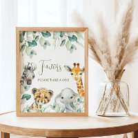 Little Wild One Safari Baby Shower bevorzugt Schil