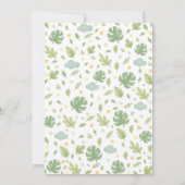 Little Wild One Safari Baby Shower Einladung (Rückseite)