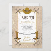 Little Wild One Western Arrows Birthday Party Dankeskarte (Vorderseite)