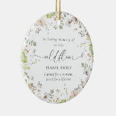 Little Wildblume Baby Loss Memorial Keramik Ornament (Rechts)