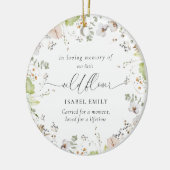 Little Wildblume Baby Loss Memorial Keramik Ornament (Links)