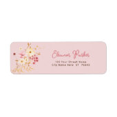 Little Wildblume Boho Baby Dusche Rücksendeadresse (Vorne)