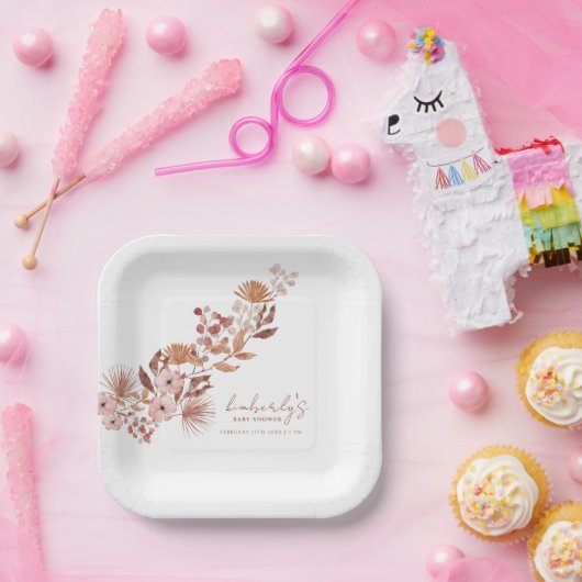 Little Wildblume Boho | Fall Baby Shooter Pappteller (Party)