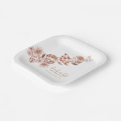 Little Wildblume Boho | Fall Baby Shooter Pappteller (Gewinkelt)