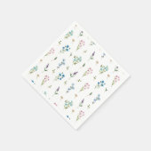 Little Wildblume Bridal Baby Duschpapier Napkins Serviette (Ecke)