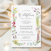 Little Wildblume Garden Floral Girl Babydusche Einladung