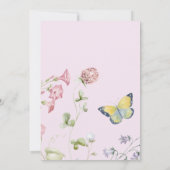 Little Wildblume Girl Duwer Bindweed Floral Einladung (Rückseite)