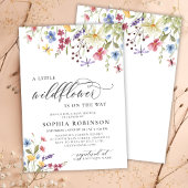 Little Wildblume Script Boho Baby Shower Einladung