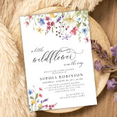 Little Wildblume Script Boho Baby Shower Einladung