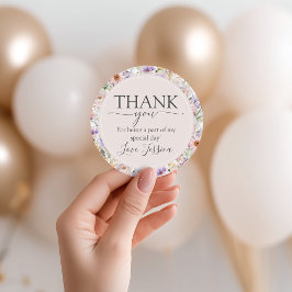 Little Wildflower Birthday Favor Tags Geschenkanhänger