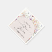 Little Wildflower Birthday Paper Napkins Serviette (Ecke)