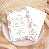 Little Wildflower Boho Baby Shower Einladung