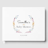 Little Wildflower Boho Dream - Baby Shower Gästebuch (Vorderseite)