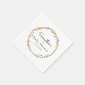 Little Wildflower Boho Dream - Baby Shower Serviette (Ecke)