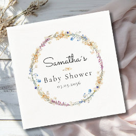 Little Wildflower Boho Dream - Baby Shower Serviette