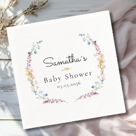 Little Wildflower Boho Dream - Baby Shower Serviette