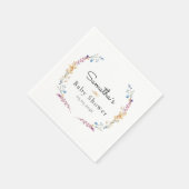 Little Wildflower Boho Dream - Babyparty Serviette (Ecke)