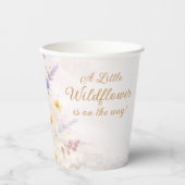 Little Wildflower Pastel Garden Spring Meadow Pappbecher (Vorderseite)