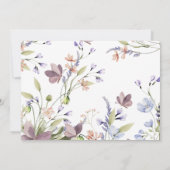 Little Wildflower Photo Thank You Card Einladung (Rückseite)
