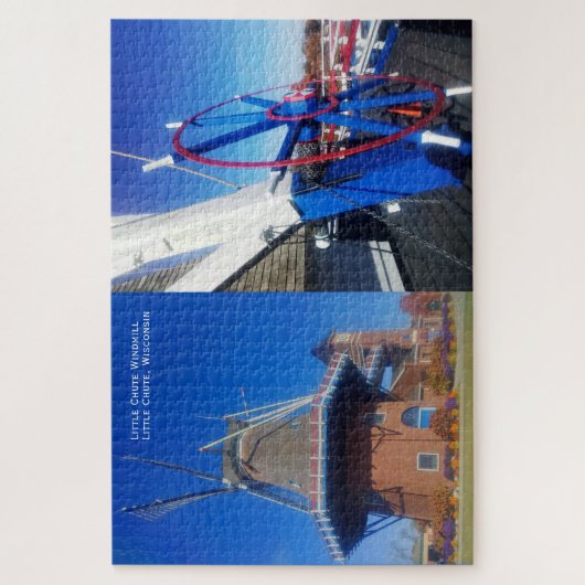 Little Windmill Dutch Smock Mill, Wheel, WI Puzzle (Vertikal)