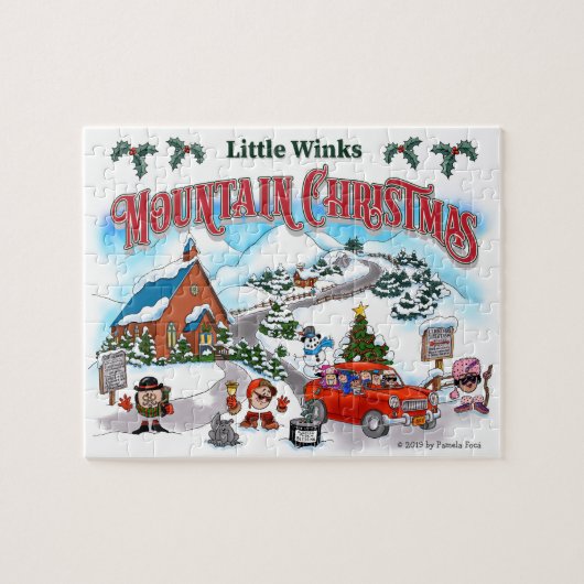 Little Winks Mountain Weihnachtspuzzle Puzzle (Horizontal)