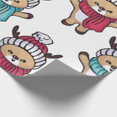 Little Winter Fawns Geschenkpapier (Ecke)