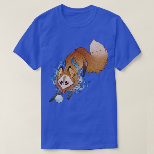 Little Wisp TeaKitsune Fox Yokai T-Shirt (Design vorne)