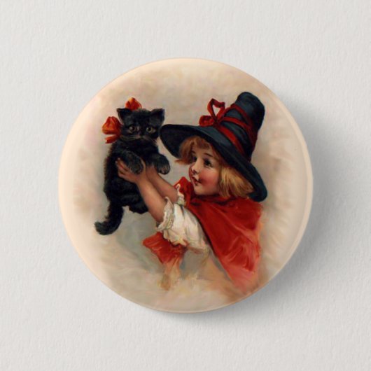 Little Witch Girl Button (Vorderseite)