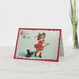 Little Witch Girl Karte