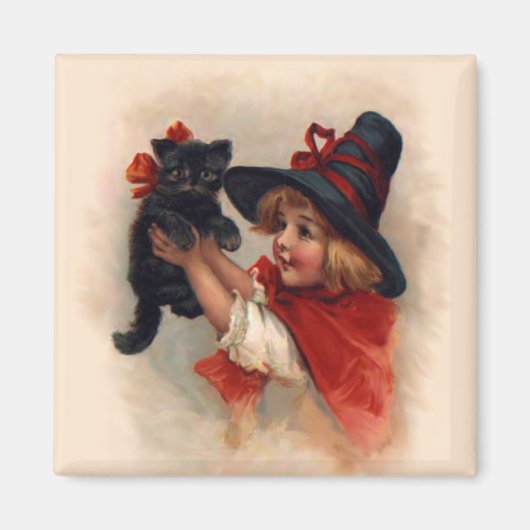 Little Witch Girl Magnet (Vorne)