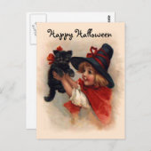 Little Witch Girl Postkarte (Vorne/Hinten)