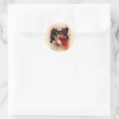 Little Witch Girl Runder Aufkleber (Tasche)