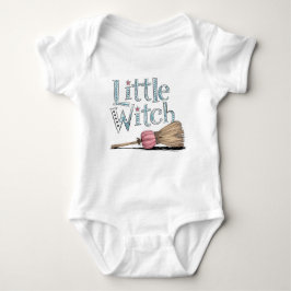 Little Witch Groovy Halloween Baby Strampler