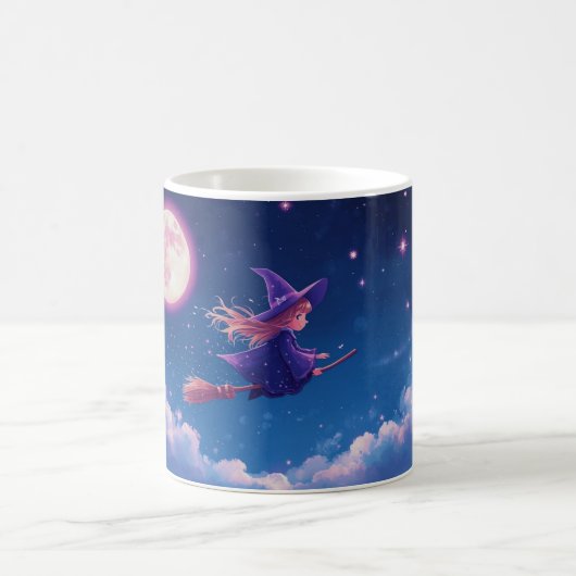 Little Witch Mug | Magical Night Sky Coffee Cup Kaffeetasse (Mittel)