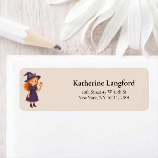 Little Witch with Flower Halloween Baby  Shower (Insitu)