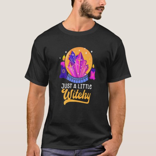 Little Witchy Crystal Divination Ball Tarot Cards  T-Shirt (Vorderseite)