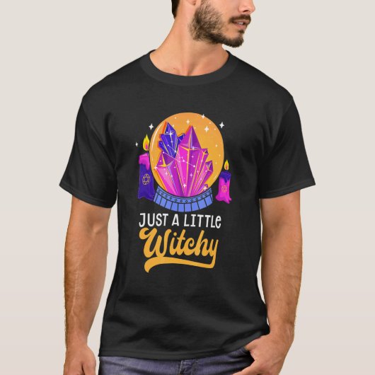 Little Witchy Crystal Divination Ball Tarot Cards T-Shirt (Vorderseite)