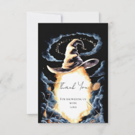 Little Wizard Hat Baby Dusche Dankeskarte