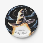 Little Wizard Hat Baby Dusche Pappteller (Vorderseite)