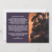 Little WIzzard Halloween Custom Foto Pregnancy Ankündigung (Rückseite)