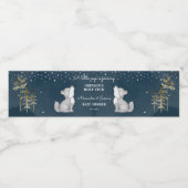 Little wolf themed baby shower tableware wasserflaschenetikett (Einzelnes Label)