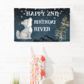 Little Wolf zum Geburtstag Party Banner (Insitu)