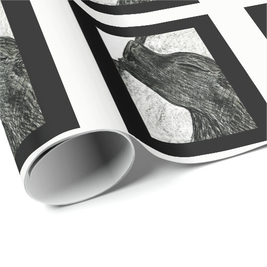 Little Wolfie Geschenkpapier (Rolleneckpunkt)