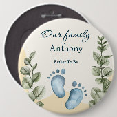 Little Wonders Little Feet Vater wird Papa Button (Vorne & Hinten)