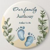 Little Wonders Little Feet Vater wird Papa Button (Vorderseite)