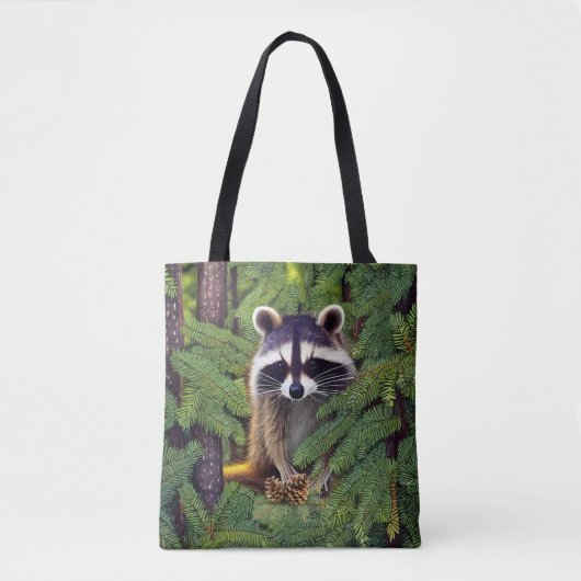 Little Woodland Wilderness Raccoon Tasche (Vorderseite)