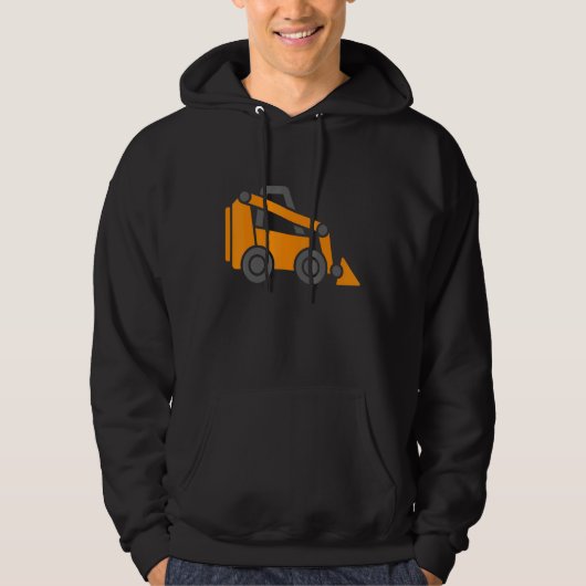 Little Worker Construction Skid Steer Loader Tract Hoodie (Vorderseite)