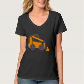 Little Worker Construction Skid Steer Loader Tract T-Shirt (Vorderseite)