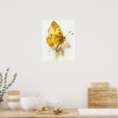 Little Yellow Butterfly Art Print Poster (Küche)