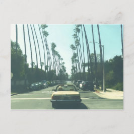 Little Yellow Car Feiertagspostkarte